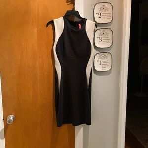 Black illusion dress